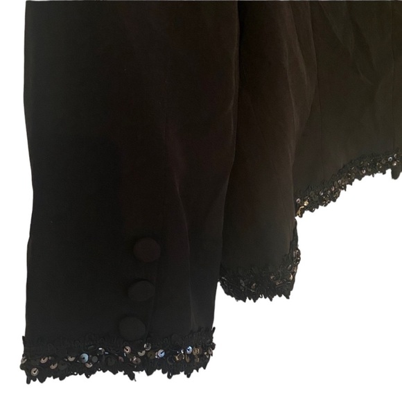 Jovani Blazer Black with Sequins - Picture 3 of 5